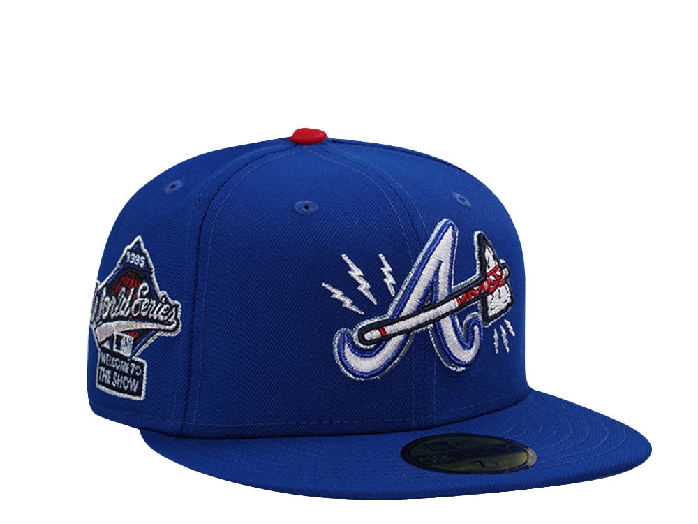 New Era Atlanta Braves World Series 1995 Royal Blue Prime Edition 59Fifty Fitted Gorra