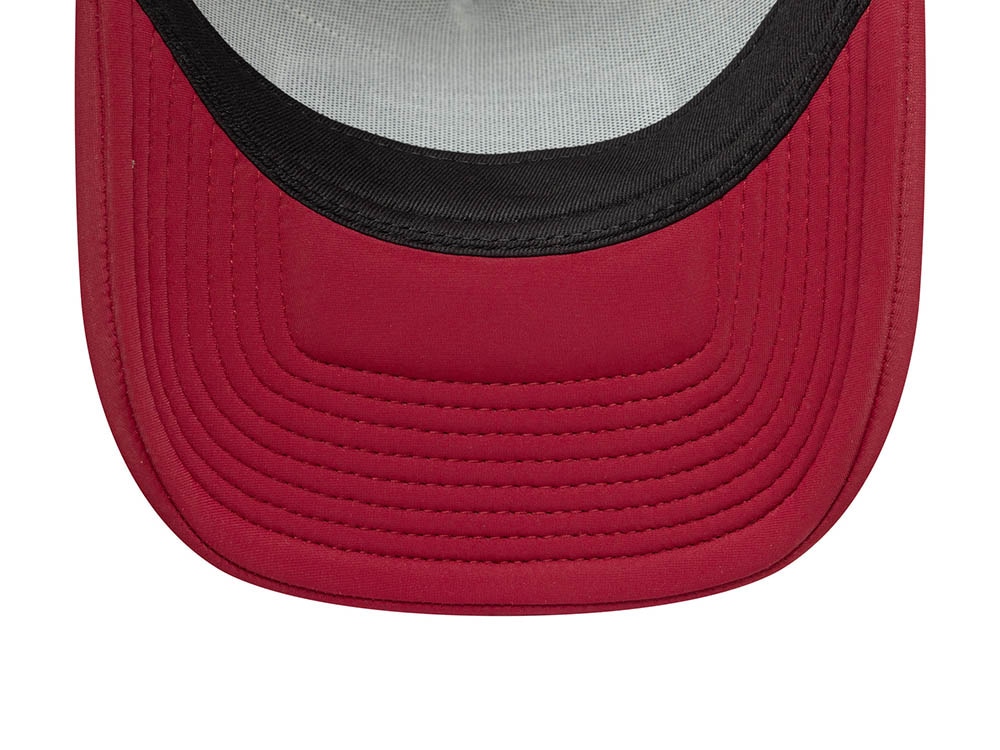 New Era Oval Foam Patch Cherry 9Forty A Frame Trucker Snapback Gorra