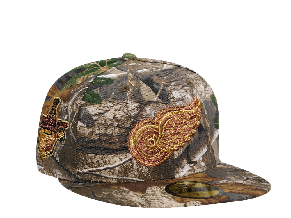 New Era Detroit Red Wings Stanley Cup 2008 Metallic Realtree Prime Edition 59Fifty Fitted Gorra