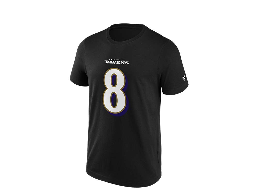 Fanatics Baltimore Ravens Lamar Jackson Name & Number T-Shirt