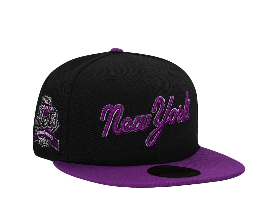 New Era New York Mets 40th Anniversary Purple Two Tone Edition 59Fifty Fitted Gorra