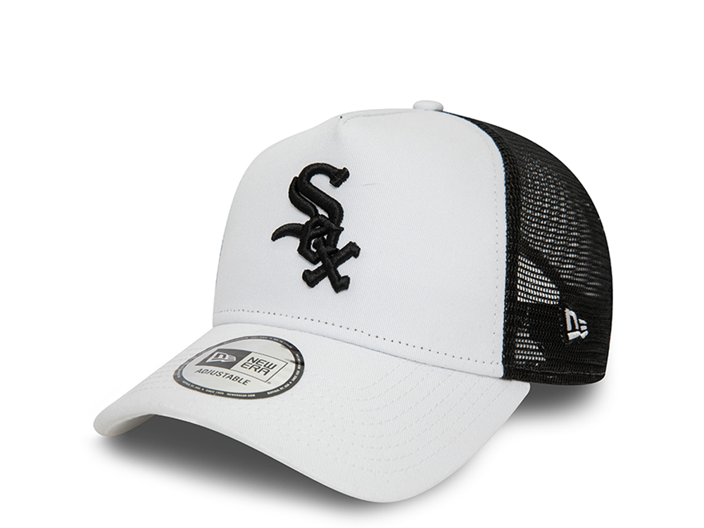 New Era Chicago White Sox League Essential White 9Forty A Frame Trucker Snapback Gorra