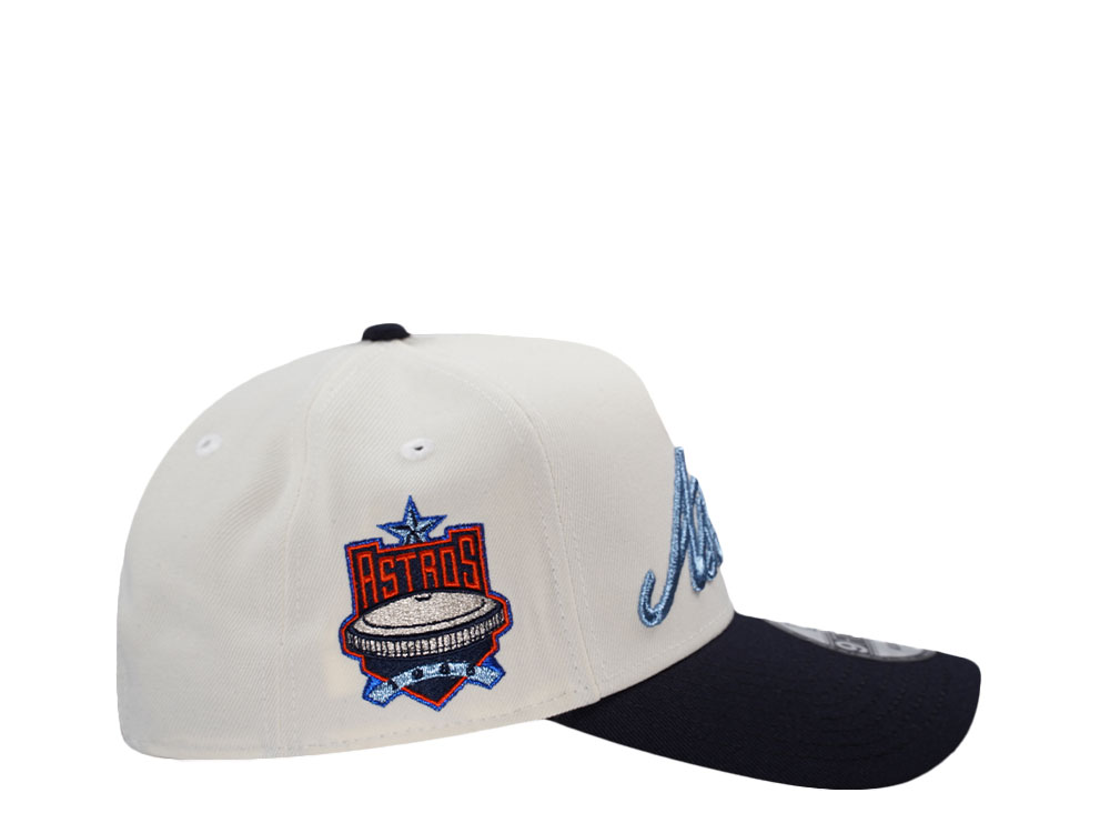 New Era Houston Astros Metallic Script Chrome Two Tone Edition 9Forty A Frame Snapback Gorra