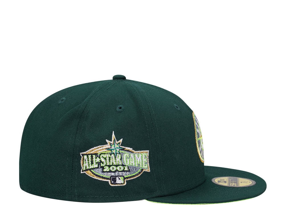 New Era Seattle Mariners All Star Game 2001 Sushi Green Edition 59Fifty Fitted Gorra