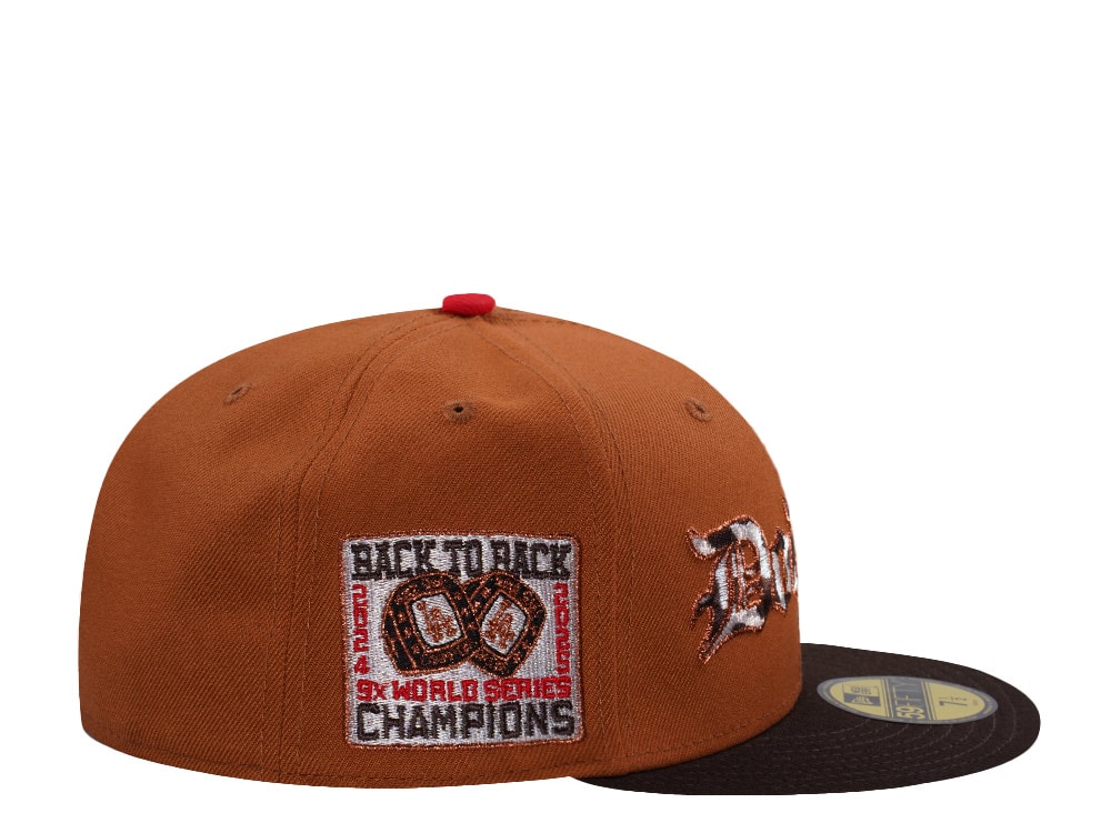 New Era Los Angeles Dodgers World Series 2025 Brown Two Tone Edition 59Fifty Fitted Gorra
