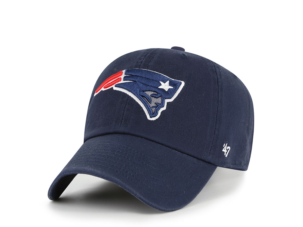 47Brand New England Patriots Navy Classic Edition Clean Up Strapback Gorra