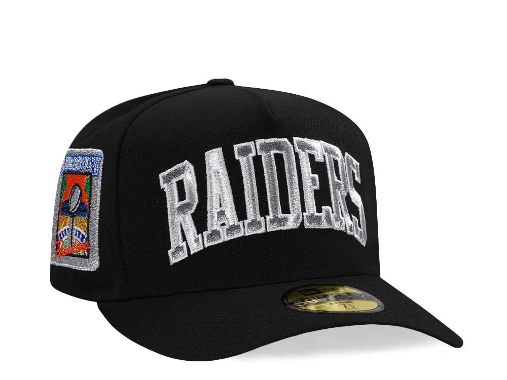 New Era Las Vegas Raiders Black Prime Edition 59Fifty A Frame Curved Fitted Gorra