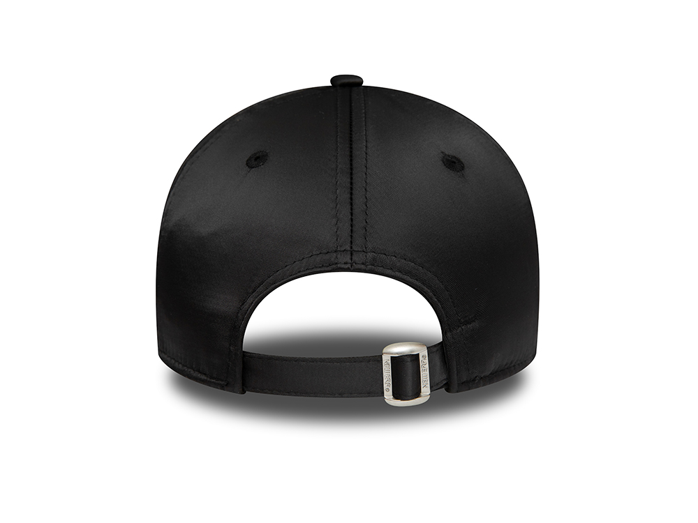 New Era New York Yankees Satin Black Womens 9Forty Strapback Gorra