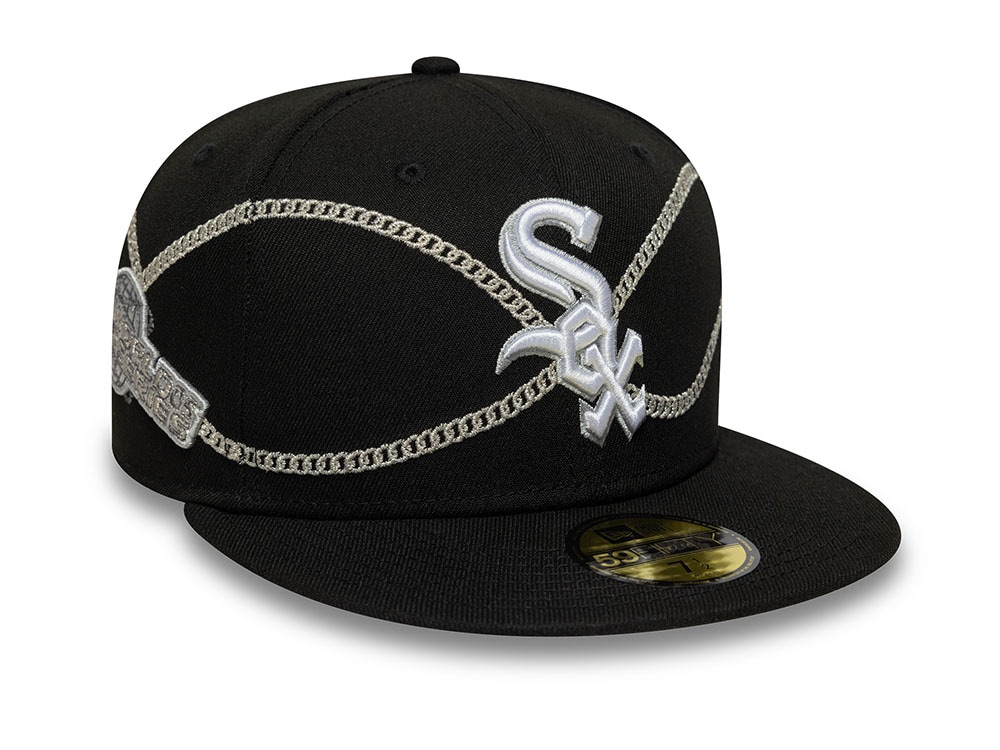 New Era Chicago White Sox Chain Wrap Black Edition 59Fifty Fitted Gorra
