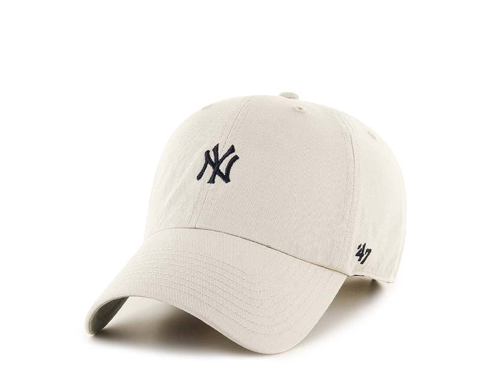 47Brand New York Yankees Natural Base Runner Clean up Strapback Gorra