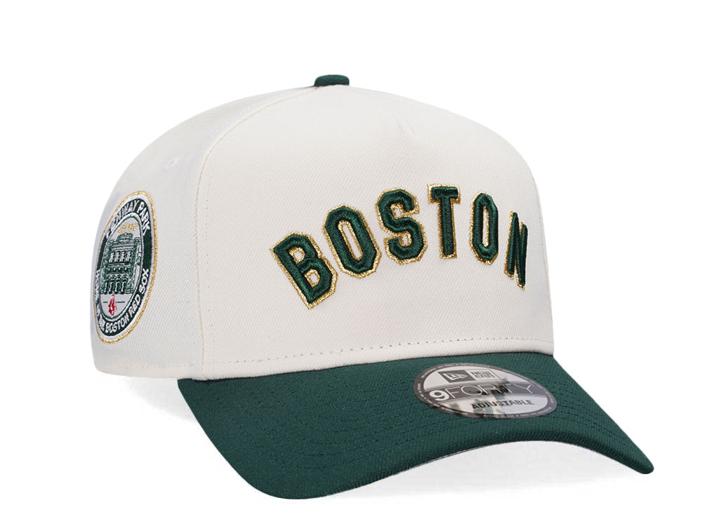 New Era Boston Red Sox Fenway Park Metallic Outline Edition White 9Forty A Frame Snapback Gorra