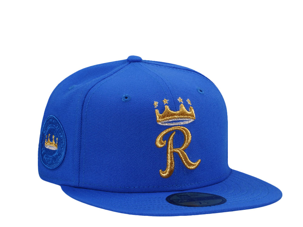 New Era Kansas City Royals Supmarine Blue Luxury Prime Edition 59Fifty Fitted Gorra