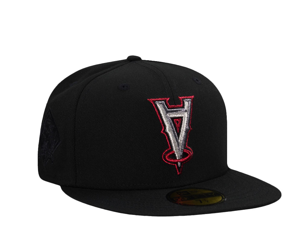 New Era Anaheim Angels 60th Anniversary Fallen Black Edition 59Fifty Fitted Gorra