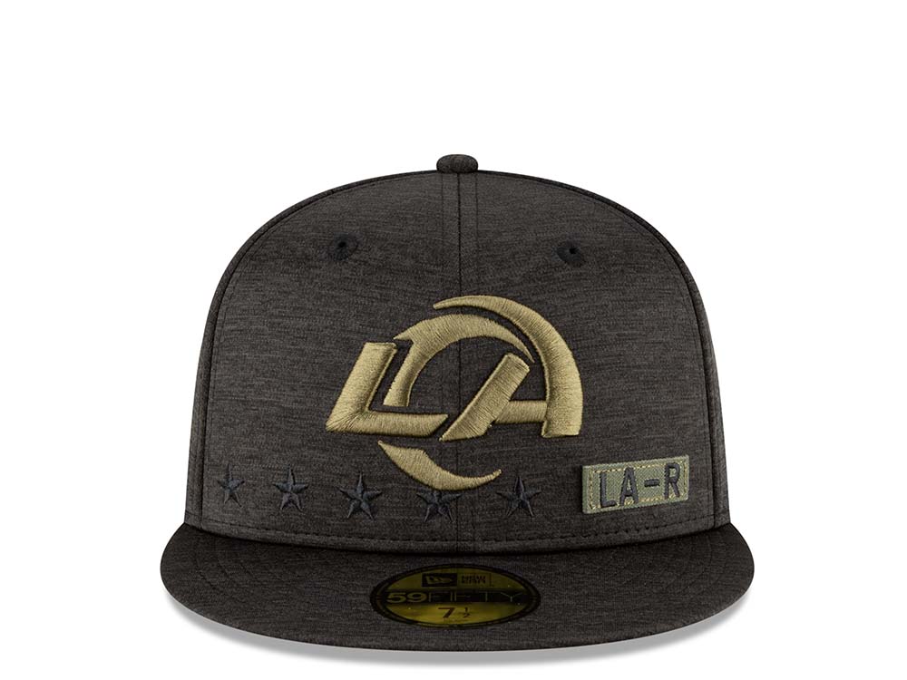 New Era Los Angeles Rams Salute to Service 2020 Fitted 59Fifty Gorra