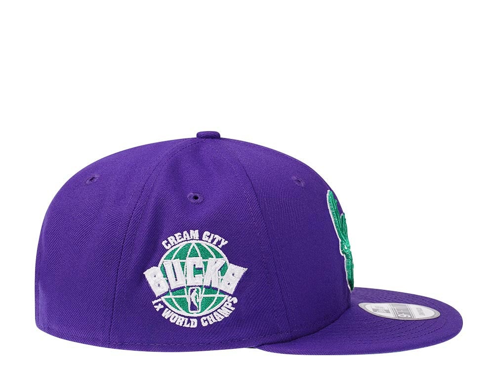 New Era Milwaukee Bucks Color Flip Throwback Edition 9Fifty Snapback Gorra