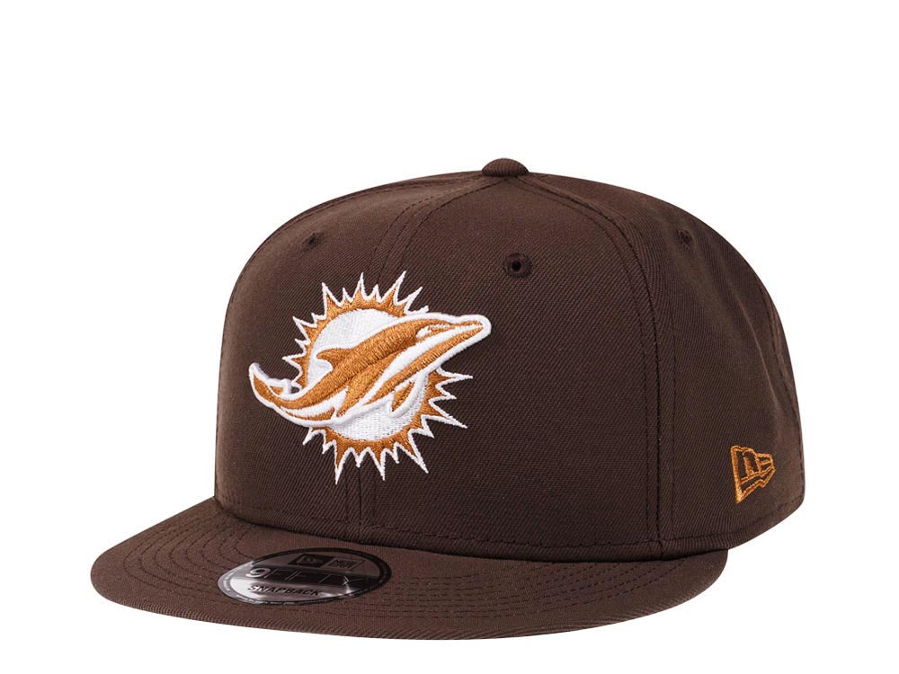 New Era Miami Dolphins Brown Caramel Edition 9Fifty Snapback Gorra