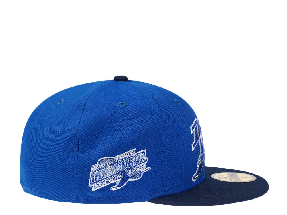 New Era Tampa Bay Rays Inaugural Season 1998 Deep Sea Metallic Two Tone Edition 59Fifty Fitted Gorra