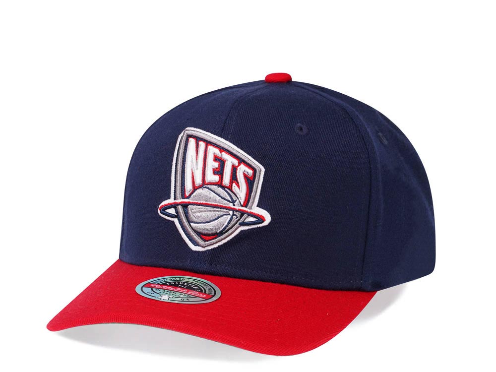 Mitchell & Ness Brooklyn Nets Team Two Tone Red Line Solid Flex Snapback Gorra