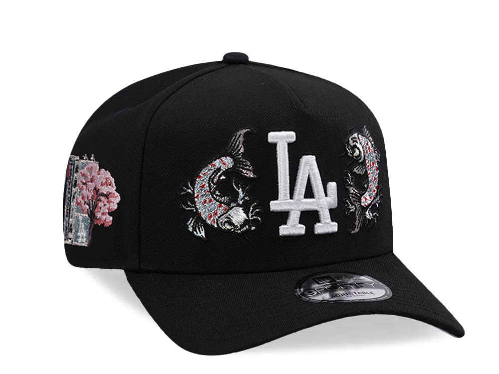 New Era Los Angeles Dodgers Tokyo Series Koi Black Prime Edition 9Forty A Frame Snapback Gorra
