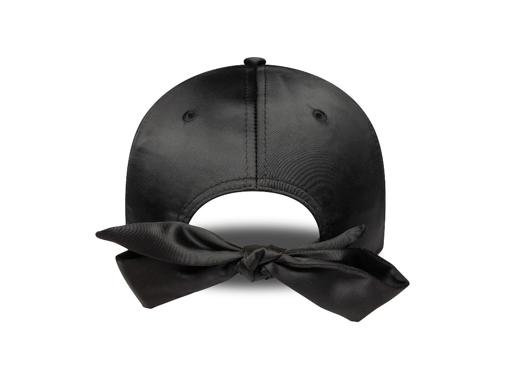 New Era New York Yankees Black Satin Womens 9Forty Bow Back Gorra