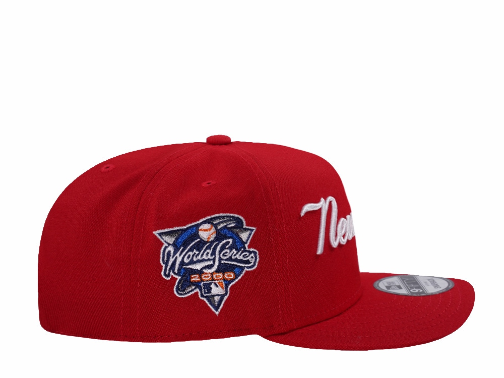 New Era New York Yankees World Series 2000 Scarlet Prime Edition 9Fifty A Frame Snapback Gorra