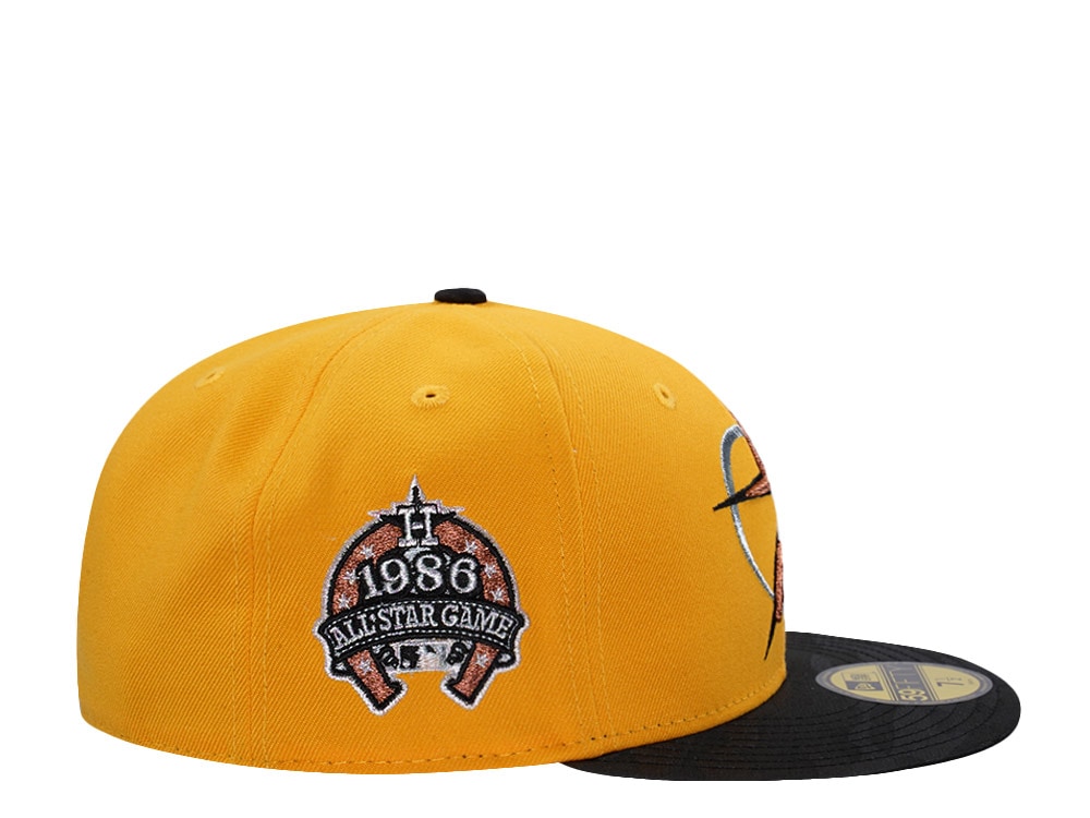 New Era Houston Astros All Star Game 1986 Gold Two Tone Edition 59Fifty Fitted Gorra