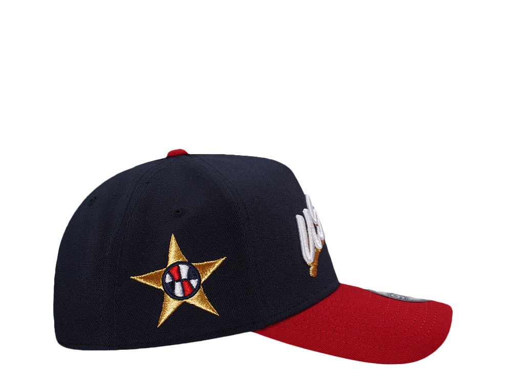 New Era Team USA Basketball Navy Two Tone Edition 9Forty A Frame Snapback Gorra