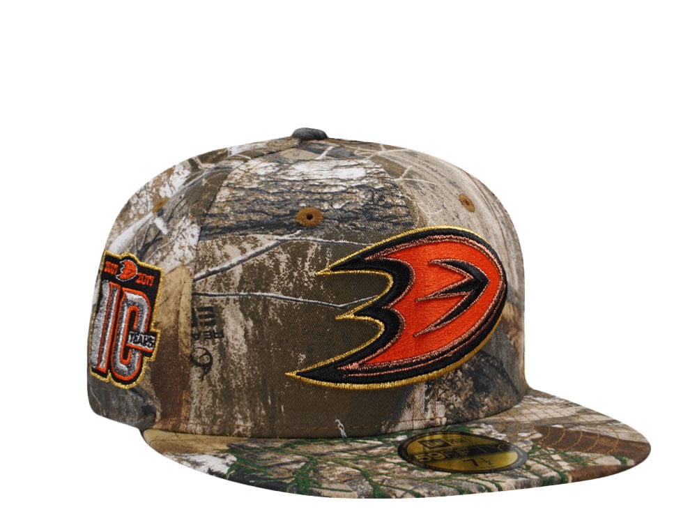 New Era Anaheim Ducks 10th Anniversary Realtree Edition 59Fifty Fitted Gorra