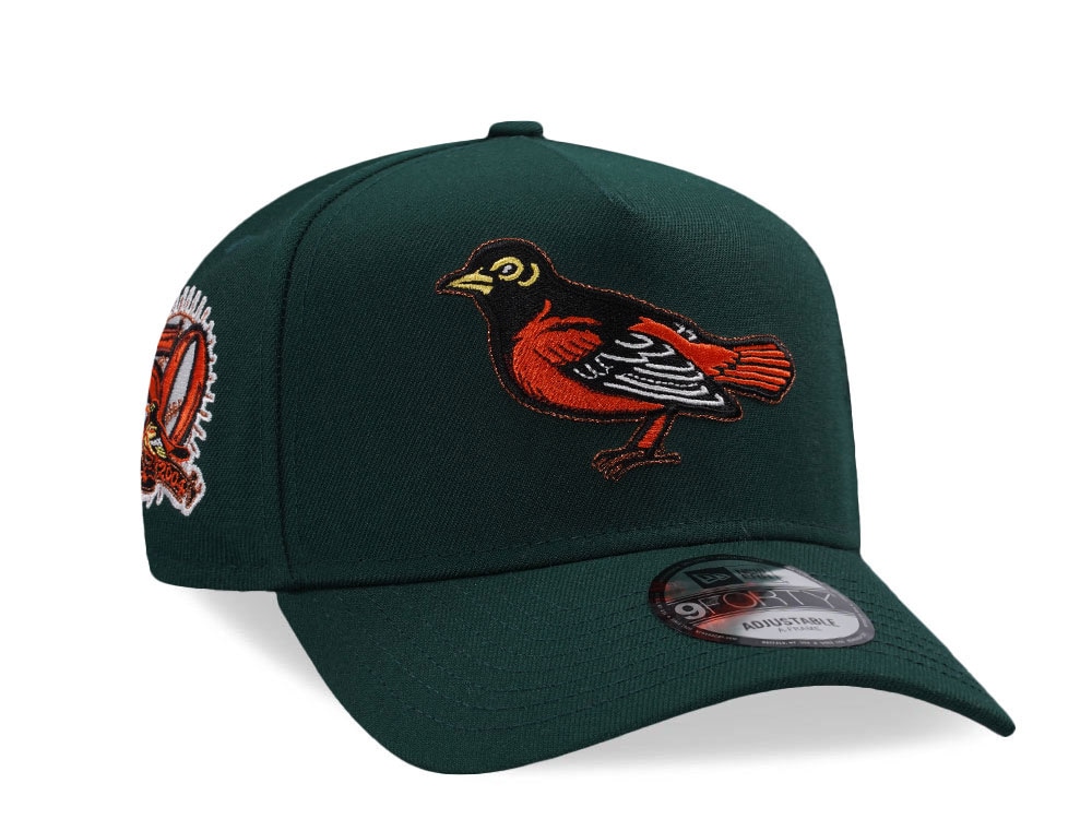 New Era Baltimore Orioles 50th Anniversary Dark Green 9Forty A Frame Snapback Gorra