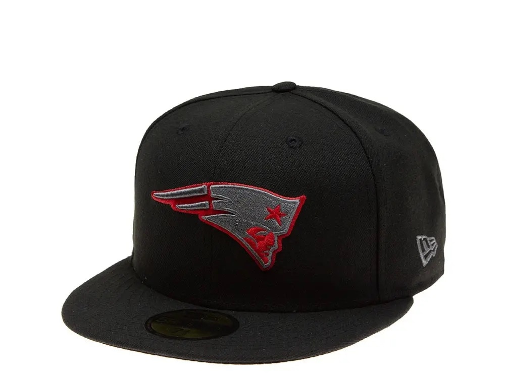 New Era New England Patriots Red Graphite 59Fifty Fitted Gorra