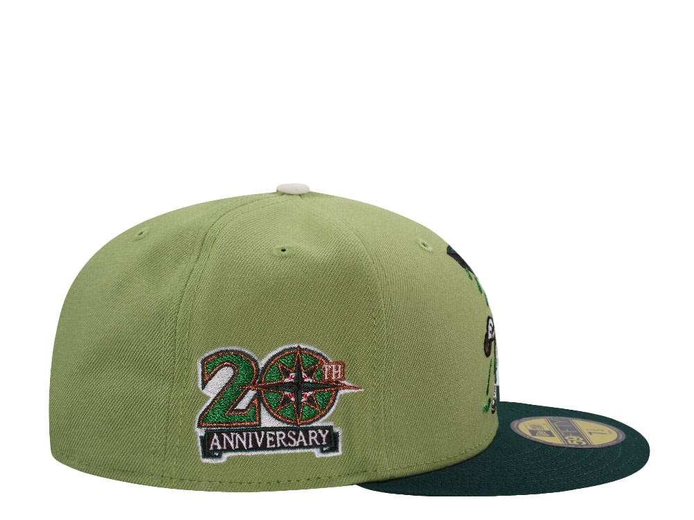 New Era Seattle Mariners 20th Anniversary Green Two Tone Edition 59Fifty Fitted Gorra
