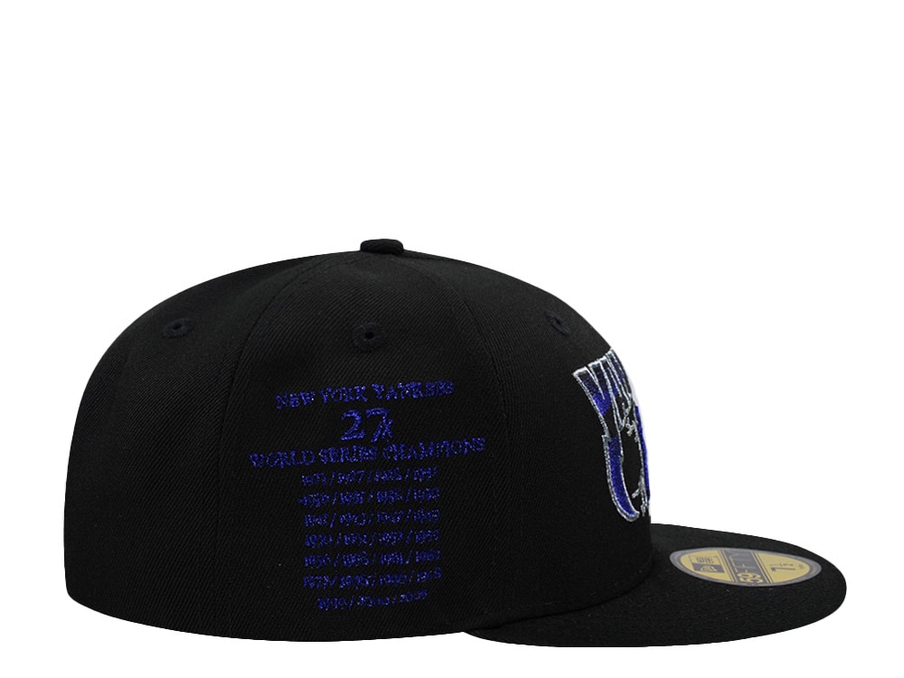 New Era New York Yankees 27x World Champions Black Prime Edition 59Fifty Fitted Gorra