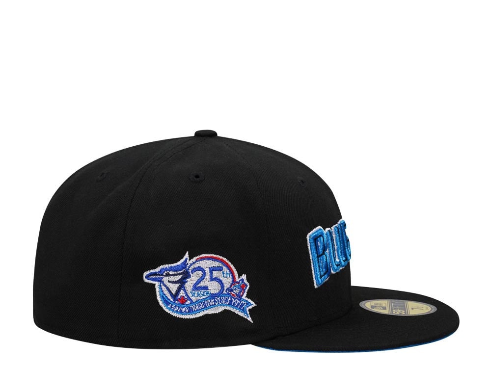 New Era Toronto Blue Jays 25th Anniversary Black Script Edition 59Fifty Fitted Gorra