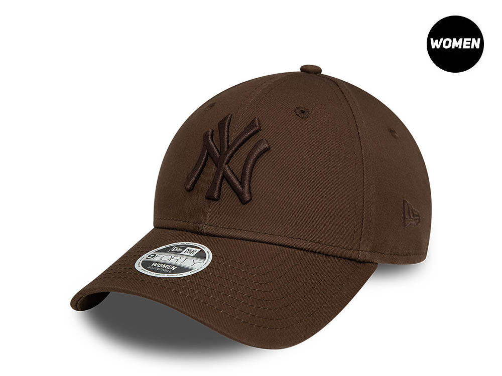 New Era New York Yankees League Essential Walnut Womens 9Forty Strapback Gorra