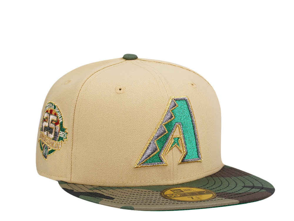 New Era Arizona Diamondbacks 25th Anniversary Vegas Camo Two Tone Edition 59Fifty Fitted Gorra