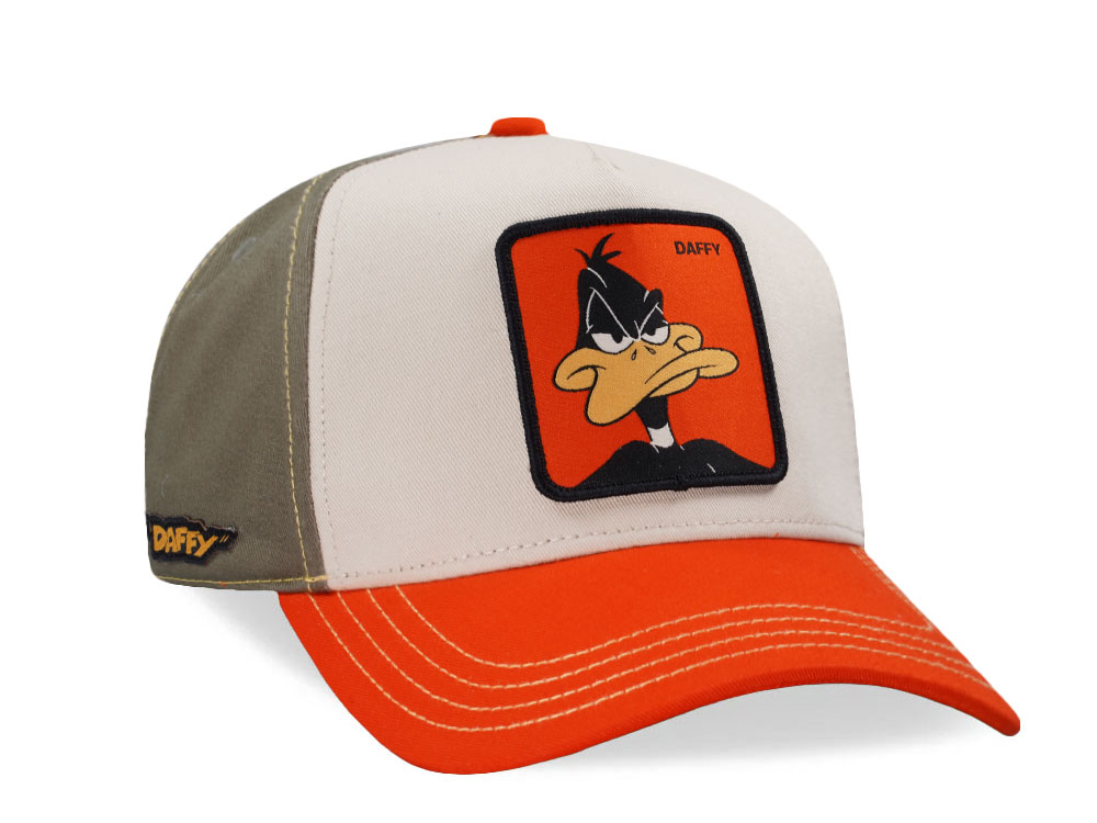 Capslab Looney Tunes Daffy Duck Two Tone Snapback Gorra