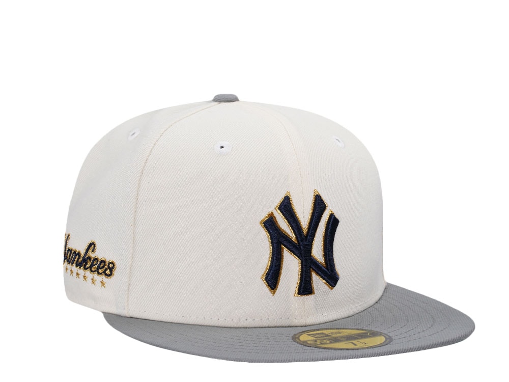 New Era New York Yankees Chrome Gold Two Tone Edition 59Fifty Fitted Gorra