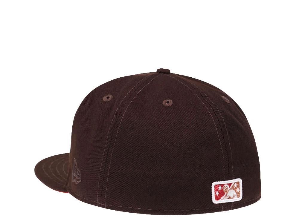 New Era Mudville Nine Dark Chocolate Copper Prime Edition 59Fifty Fitted Gorra