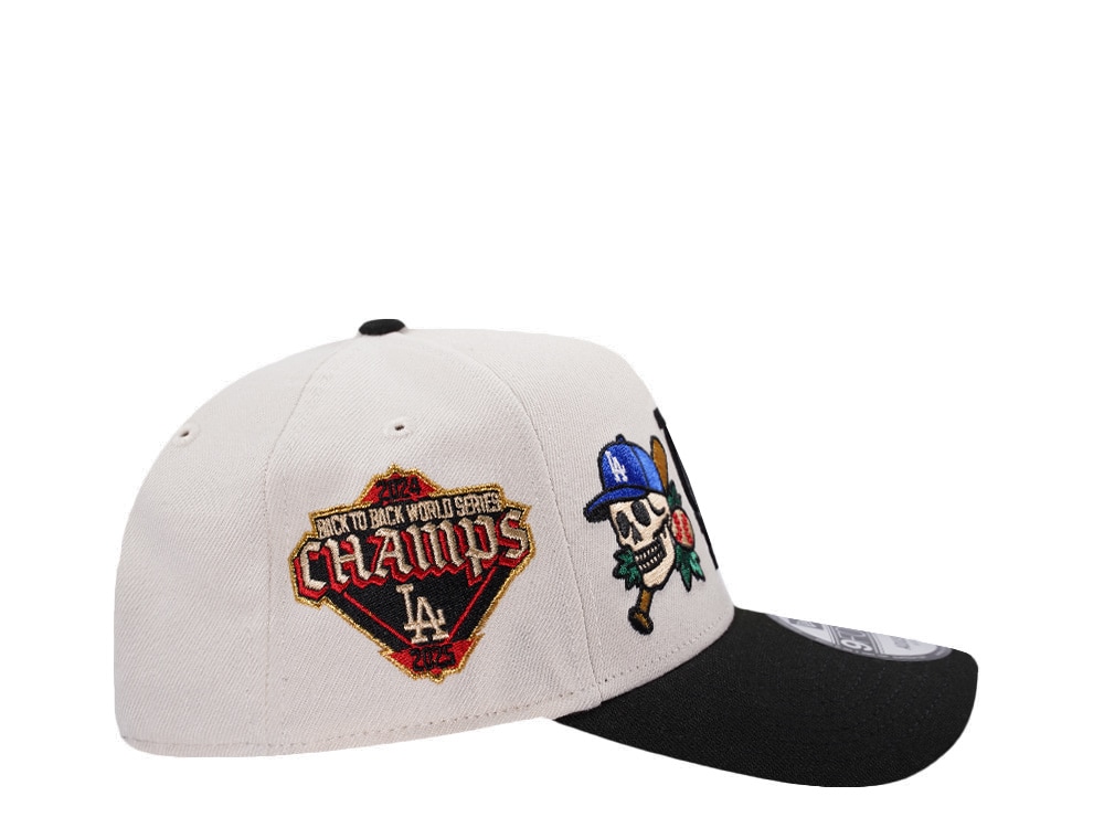 New Era Los Angeles Dodgers World Series 2025 Tattoo White Two Tone Edition 9Forty A Frame Snapback Gorra