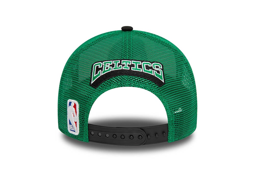 New Era Boston Celtics White 9Forty Trucker A Frame Snapback Gorra