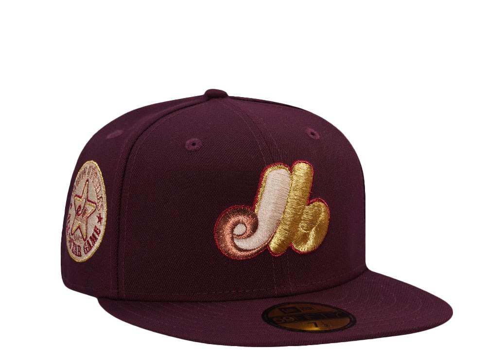 New Era Montreal Expos All Star Game 1982 Maroon Prime Edition 59Fifty Fitted Gorra