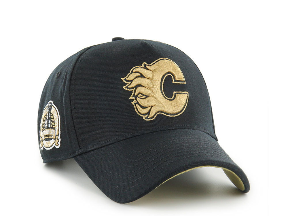 47Brand Calgary Flames Vintage Stanley Black Sure Shot Edition MVP Snapback Gorra