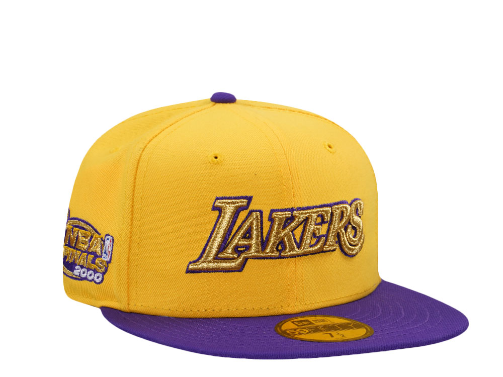 New Era Los Angeles Lakers NBA Finals 2000 Metallic Two Tone Edition 59Fifty Fitted Gorra