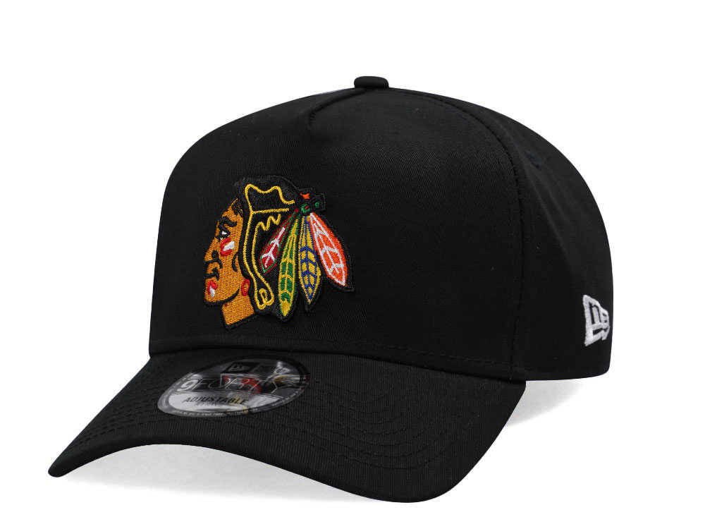 New Era Chicago Blackhawks NHL Injection 2024 Black 9Forty A Frame Snapback Gorra