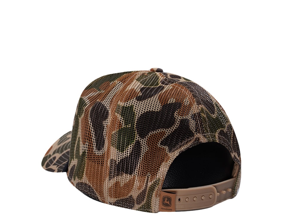 John Deere Vintage Camo Trucker Snapback Gorra
