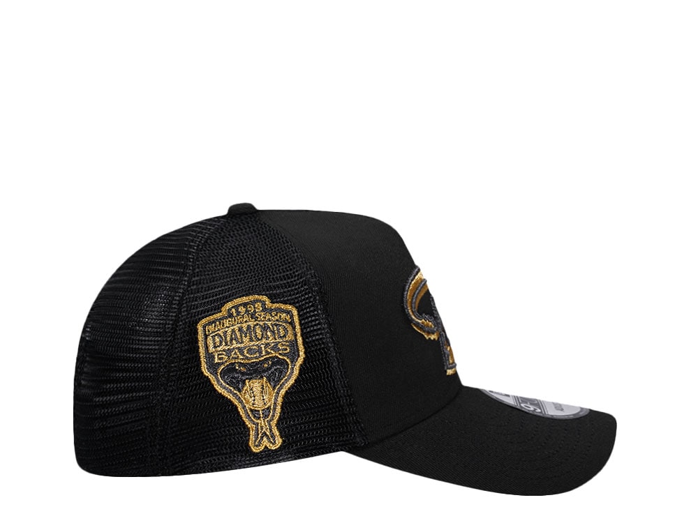New Era Arizona Diamondbacks Inaugural season 98 Black And Gold Trucker A Frame 9Forty Gorra