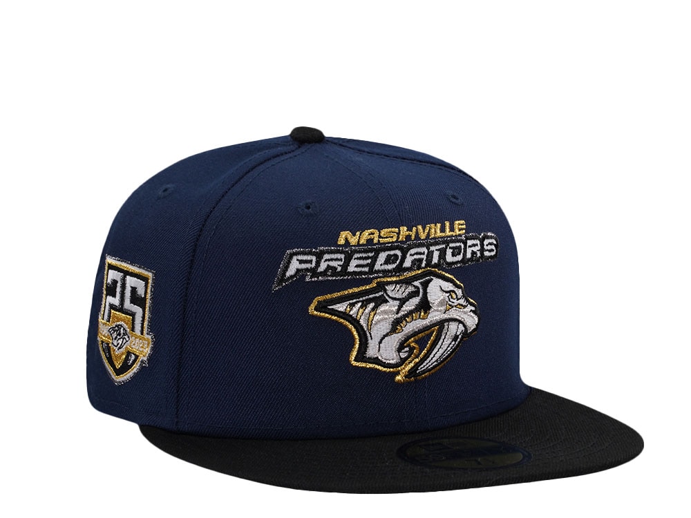 New Era Nashville Predators 25th Anniversary Navy Prime Edition 59Fifty Fitted Gorra