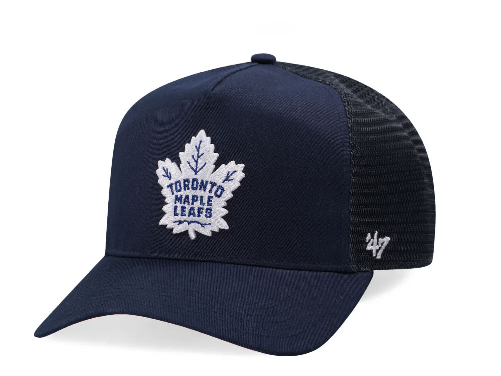 47Brand Toronto Maple Leafs Navy Hitch Trucker Snapback Gorra