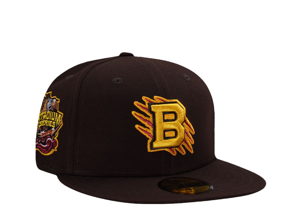 New Era Boston Bruins Stadium Series 2026 Burnt Wood Prime Edition 59Fifty Fitted Gorra
