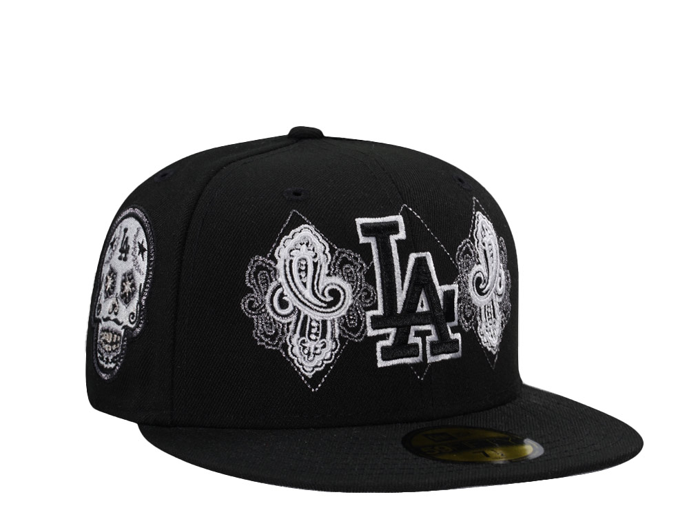 New Era Los Angeles Dodgers Skull Black Prime Edition 59Fifty Fitted Gorra